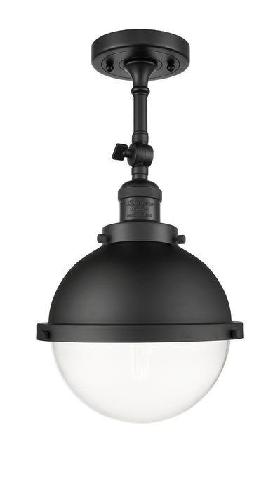 Innovations - 201F-BK-HFS-82-BK-LED - LED Semi-Flush Mount - Franklin Restoration - Matte Black