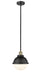 Innovations - 201S-BAB-HFS-81-BK - One Light Mini Pendant - Franklin Restoration - Black Antique Brass