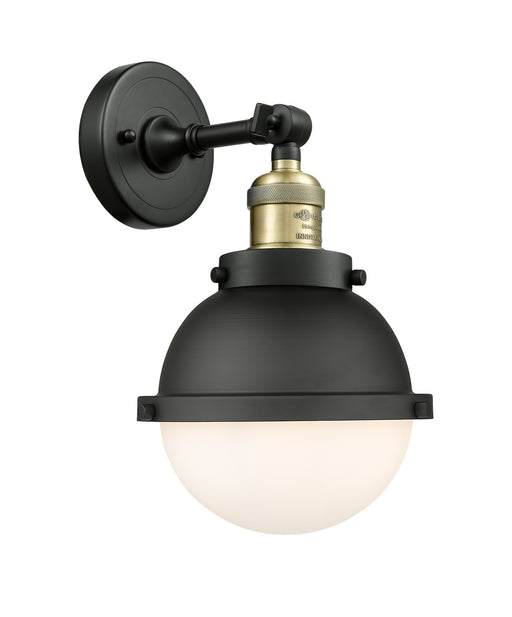 Innovations - 203-BAB-HFS-61-BK-LED - LED Wall Sconce - Franklin Restoration - Black Antique Brass