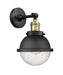 Innovations - 203-BAB-HFS-64-BK-LED - LED Wall Sconce - Franklin Restoration - Black Antique Brass