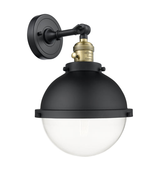 Innovations - 203SW-BAB-HFS-82-BK - One Light Wall Sconce - Franklin Restoration - Black Antique Brass