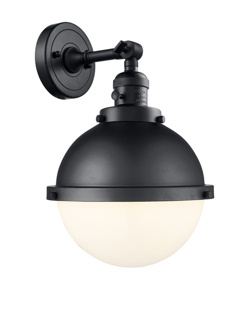 Innovations - 203SW-BK-HFS-81-BK - One Light Wall Sconce - Franklin Restoration - Matte Black