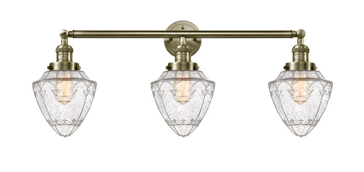 Innovations - 205-AB-G664-7 - Three Light Bath Vanity - Franklin Restoration - Antique Brass