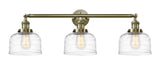 Innovations - 205-AB-G713 - Three Light Bath Vanity - Franklin Restoration - Antique Brass