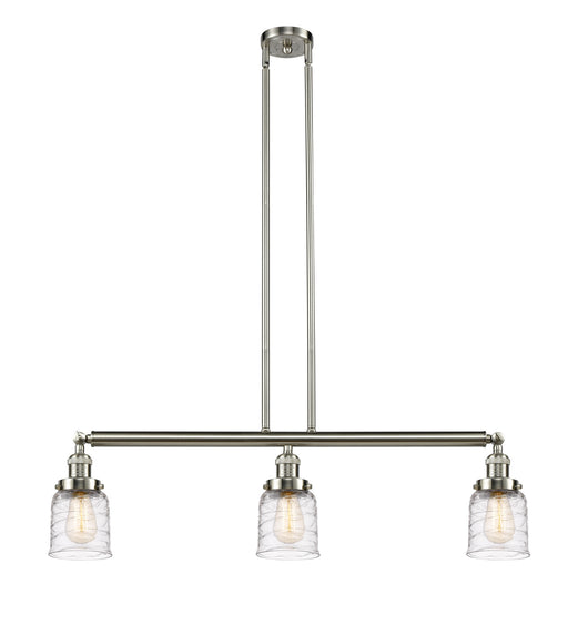 Innovations - 213-SN-G513 - Three Light Island Pendant - Franklin Restoration - Brushed Satin Nickel