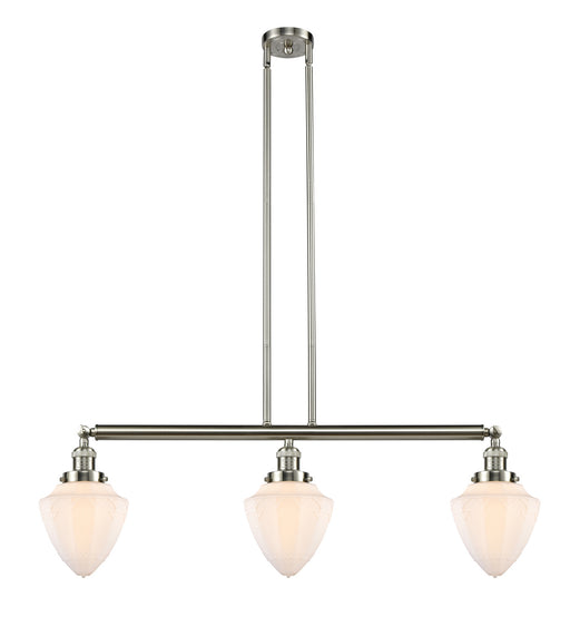 Innovations - 213-SN-G661-7-LED - LED Island Pendant - Franklin Restoration - Brushed Satin Nickel