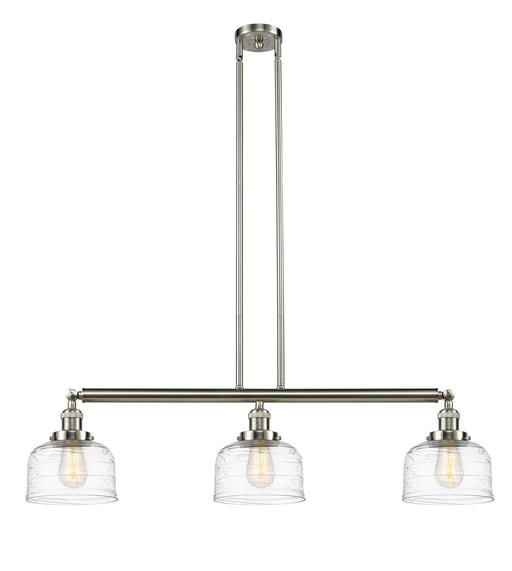 Innovations - 213-SN-G713 - Three Light Island Pendant - Franklin Restoration - Brushed Satin Nickel