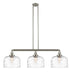 Innovations - 213-SN-G713-L - Three Light Island Pendant - Franklin Restoration - Brushed Satin Nickel