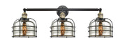 Innovations - 205-BAB-G78-CE - Three Light Bath Vanity - Franklin Restoration - Black Antique Brass