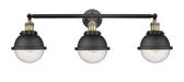 Innovations - 205-BAB-HFS-64-BK - Three Light Bath Vanity - Franklin Restoration - Black Antique Brass