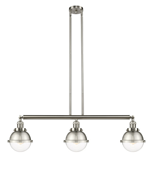 Innovations - 213-SN-HFS-62-SN - Three Light Island Pendant - Franklin Restoration - Brushed Satin Nickel