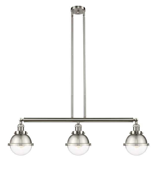 Innovations - 213-SN-HFS-62-SN - Three Light Island Pendant - Franklin Restoration - Brushed Satin Nickel