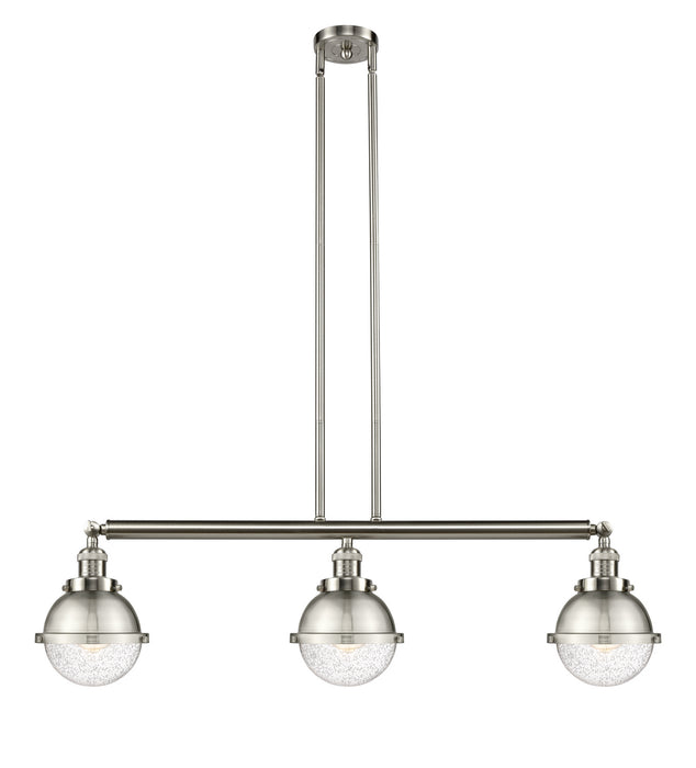 Innovations - 213-SN-HFS-64-SN - Three Light Island Pendant - Franklin Restoration - Brushed Satin Nickel