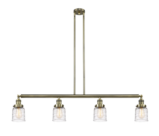 Innovations - 214-AB-G513 - Four Light Island Pendant - Franklin Restoration - Antique Brass