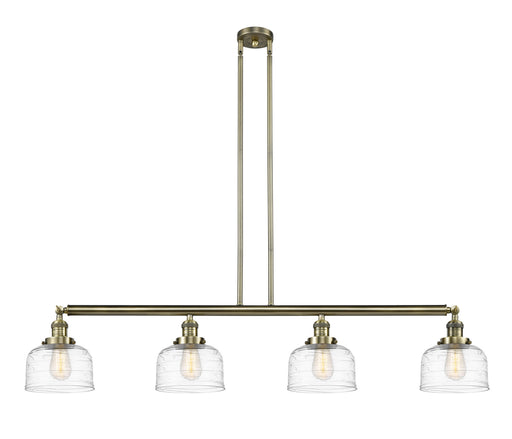 Innovations - 214-AB-G713 - Four Light Island Pendant - Franklin Restoration - Antique Brass