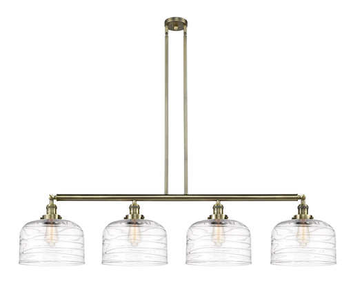 Innovations - 214-AB-G713-L - Four Light Island Pendant - Franklin Restoration - Antique Brass