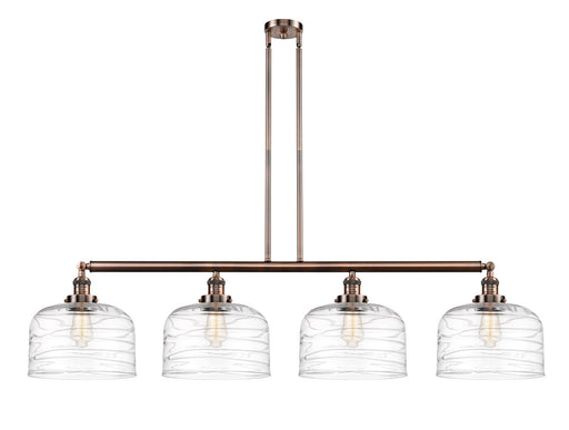 Innovations - 214-AC-G713-L - Four Light Island Pendant - Franklin Restoration - Antique Copper