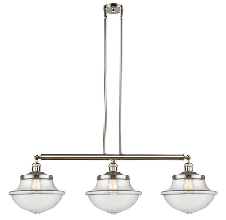 Innovations - 213-PN-G542 - Three Light Island Pendant - Franklin Restoration - Polished Nickel