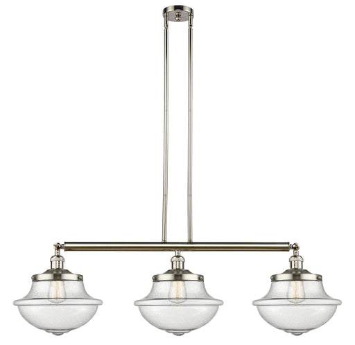 Innovations - 213-PN-G544 - Three Light Island Pendant - Franklin Restoration - Polished Nickel