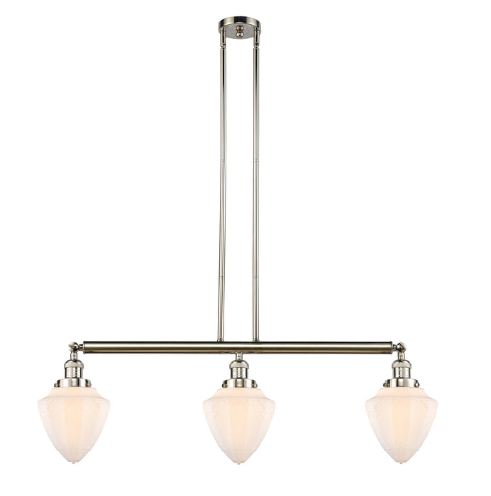 Innovations - 213-PN-G661-7 - Three Light Island Pendant - Franklin Restoration - Polished Nickel