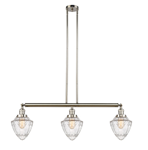 Innovations - 213-PN-G664-7 - Three Light Island Pendant - Franklin Restoration - Polished Nickel