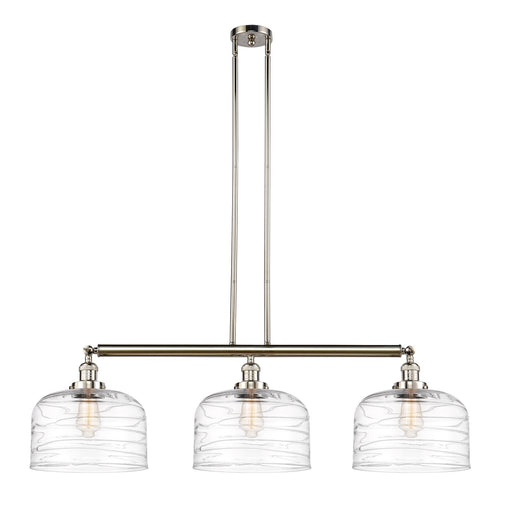 Franklin Restoration Three Light Island Pendant Polished Nickel