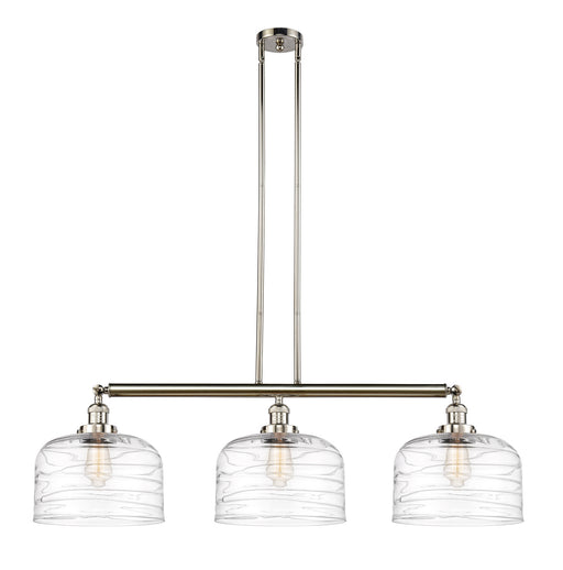 Innovations - 213-PN-G713-L - Three Light Island Pendant - Franklin Restoration - Polished Nickel