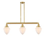 Innovations - 213-SG-G661-7 - Three Light Island Pendant - Franklin Restoration - Satin Gold