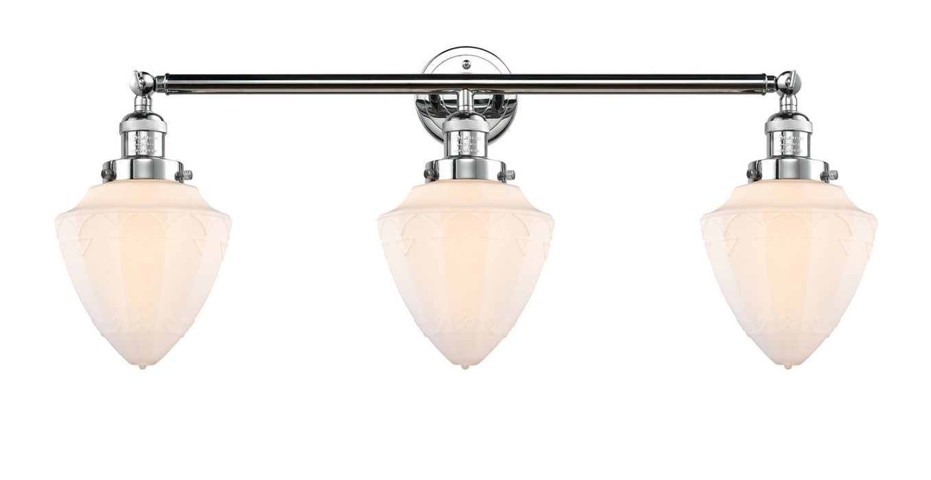 Innovations - 205-PC-G661-7 - Three Light Bath Vanity - Franklin Restoration - Polished Chrome