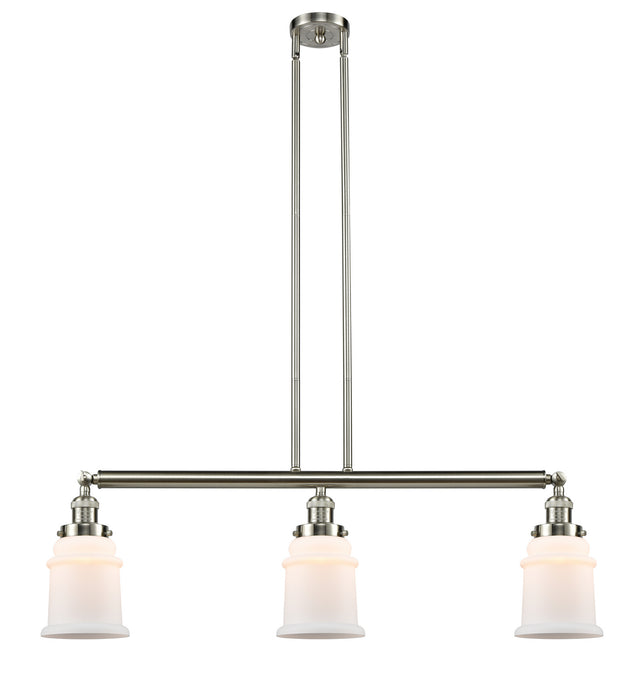 Innovations - 213-SN-G181 - Three Light Island Pendant - Franklin Restoration - Brushed Satin Nickel