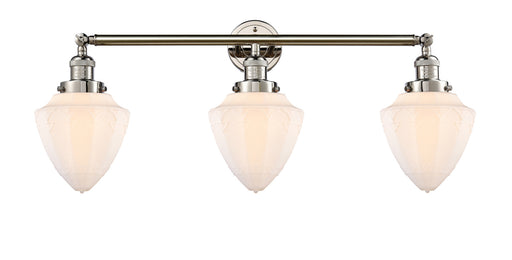 Innovations - 205-PN-G661-7 - Three Light Bath Vanity - Franklin Restoration - Polished Nickel