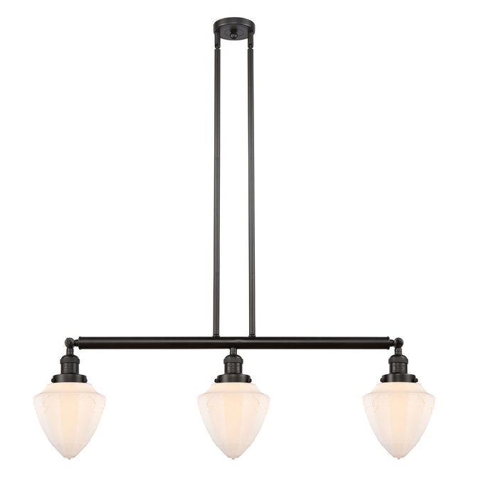 Innovations - 213-OB-G661-7 - Three Light Island Pendant - Franklin Restoration - Oil Rubbed Bronze