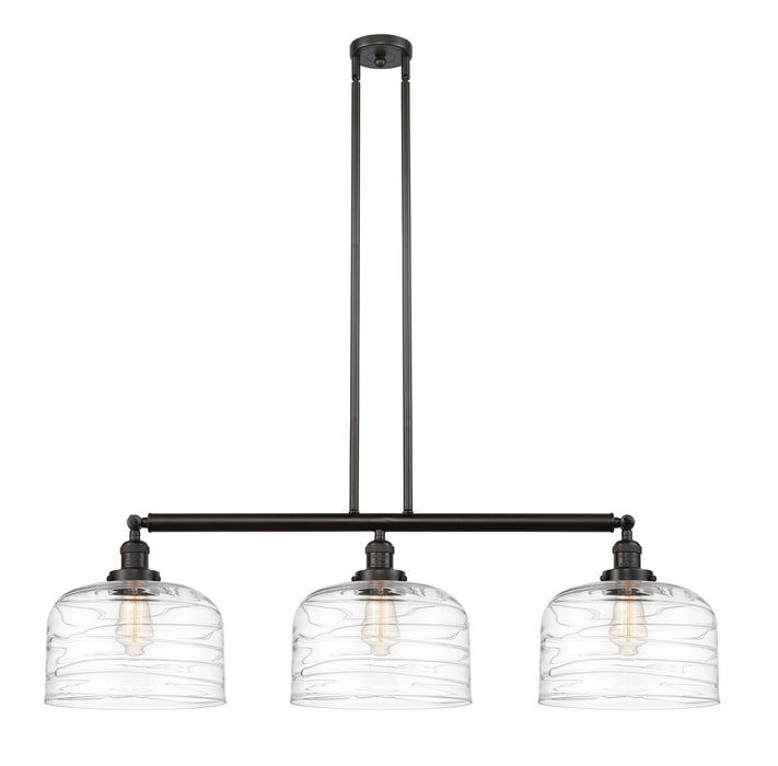 Innovations - 213-OB-G713-L - Three Light Island Pendant - Franklin Restoration - Oil Rubbed Bronze