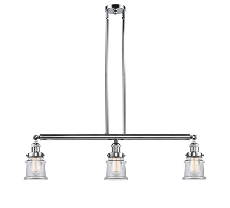 Innovations - 213-PC-G182S - Three Light Island Pendant - Franklin Restoration - Polished Chrome