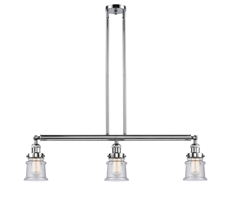 Innovations - 213-PC-G184S - Three Light Island Pendant - Franklin Restoration - Polished Chrome