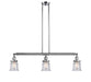 Innovations - 213-PC-G184S - Three Light Island Pendant - Franklin Restoration - Polished Chrome