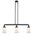 Innovations - 213-BK-G181 - Three Light Island Pendant - Franklin Restoration - Matte Black