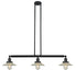 Innovations - 213-BK-G2 - Three Light Island Pendant - Franklin Restoration - Matte Black