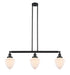 Innovations - 213-BK-G661-7 - Three Light Island Pendant - Franklin Restoration - Matte Black