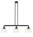 Innovations - 213-BK-G713-LED - LED Island Pendant - Franklin Restoration - Matte Black