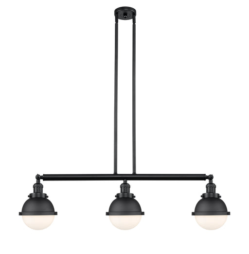 Innovations - 213-BK-HFS-61-BK - Three Light Island Pendant - Franklin Restoration - Matte Black