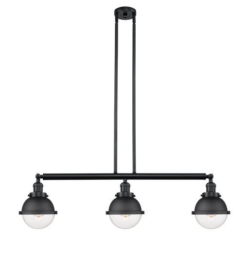 Innovations - 213-BK-HFS-62-BK-LED - LED Island Pendant - Franklin Restoration - Matte Black