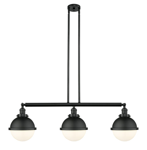 Innovations - 213-BK-HFS-81-BK-LED - LED Island Pendant - Franklin Restoration - Matte Black