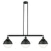 Innovations - 213-BK-HFS-82-BK - Three Light Island Pendant - Franklin Restoration - Matte Black