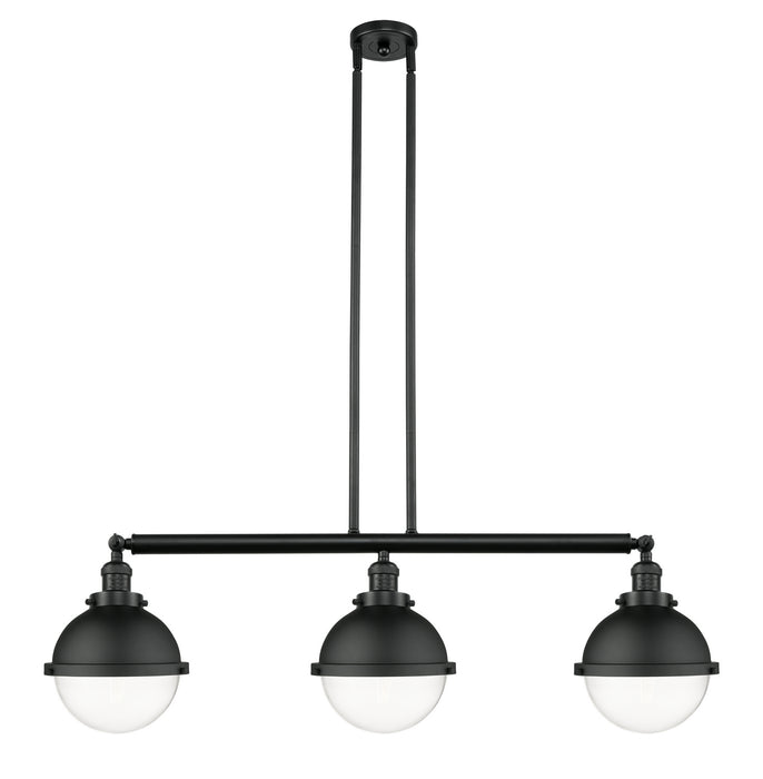 Innovations - 213-BK-HFS-82-BK-LED - LED Island Pendant - Franklin Restoration - Matte Black