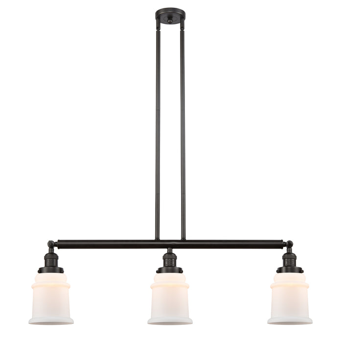 Innovations - 213-OB-G181 - Three Light Island Pendant - Franklin Restoration - Oil Rubbed Bronze