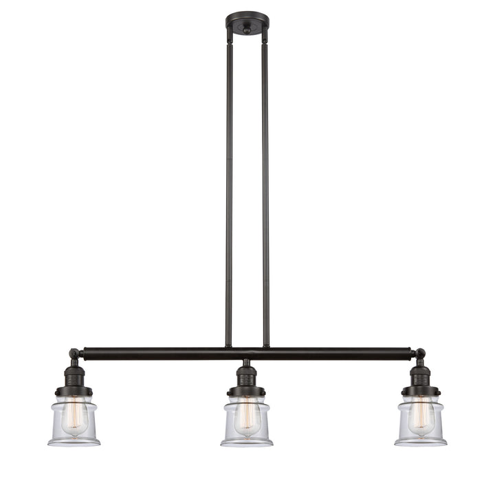 Innovations - 213-OB-G182S - Three Light Island Pendant - Franklin Restoration - Oil Rubbed Bronze