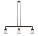 Innovations - 213-OB-G182S - Three Light Island Pendant - Franklin Restoration - Oil Rubbed Bronze