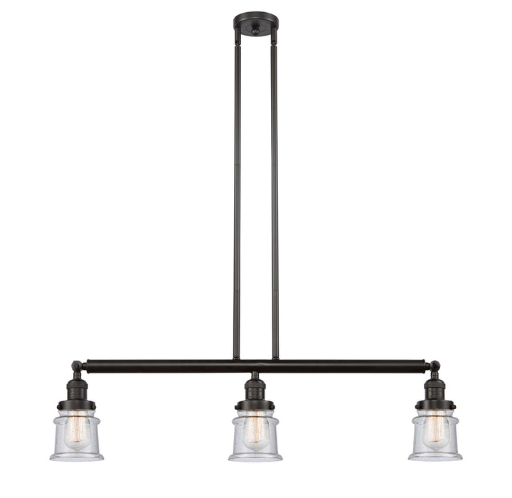 Innovations - 213-OB-G184S - Three Light Island Pendant - Franklin Restoration - Oil Rubbed Bronze