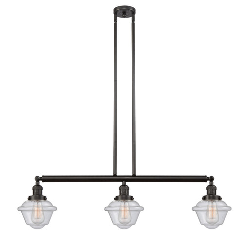 Innovations - 213-OB-G534 - Three Light Island Pendant - Franklin Restoration - Oil Rubbed Bronze